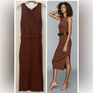 Reiss midi knit dress Sz M